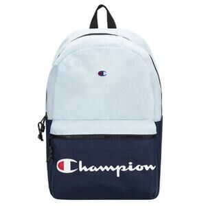Champion Forever Champ The Manuscript School Backpack Colorblock Blue NWT